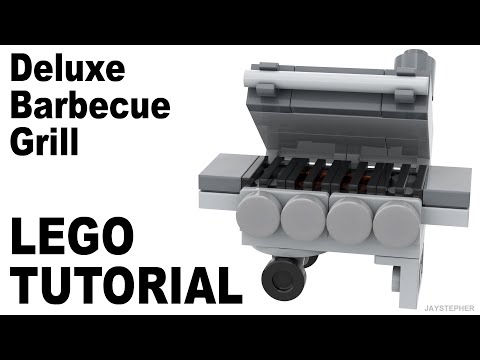 LEGO Tutorial On How To Build A Deluxe Barbecue Grill