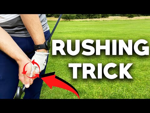 STOP RUSHING THE DOWNSWING TRICK!