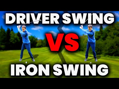The DIFFERENCE – DRIVER SWING Vs IRON SWING in crazy detail