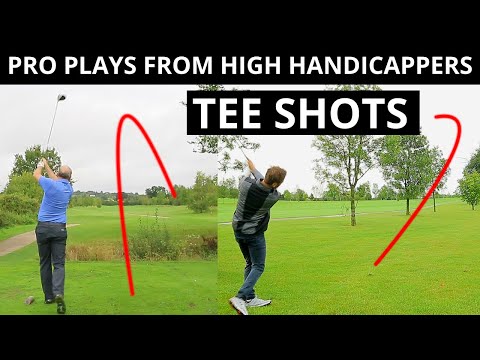WHAT HAPPENS WHEN A PRO PLAYS FROM A HIGH HANDICAPPERS TEE SHOT??