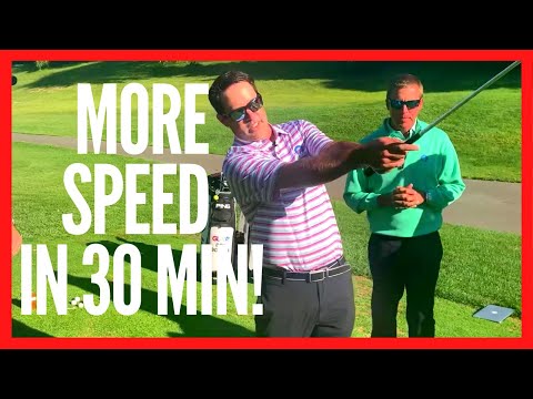 HOW TO INCREASE GOLF SWING SPEED IN 30 MINUTES!