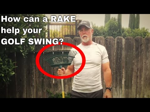 Use a rake to improve your golf swing