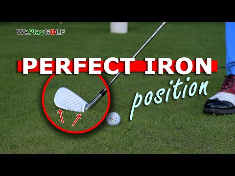 How to set your iron on the ground at address – Golf tip