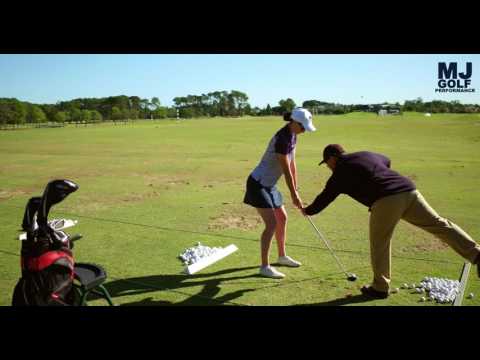 MJ Golf Beginner lesson Michael Jones coaching Naomi Karpati Lesson 1