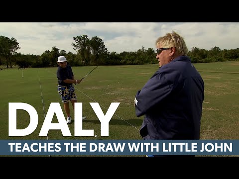 John Daly teaches the draw with his son Little John