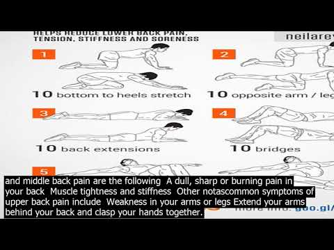 Exercises for a sore middle back · exercises and yoga for middle back pain  bird dog, shou