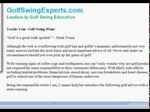 Golf Swing Plane , Golf swing Tips with Golf swing Basics