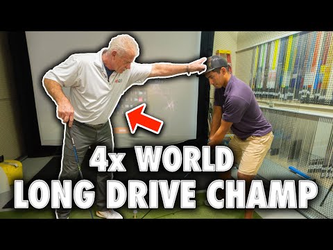 4x World Long Drive Champion Gives Me A Lesson! //  Best Swing Tips For Amateurs!