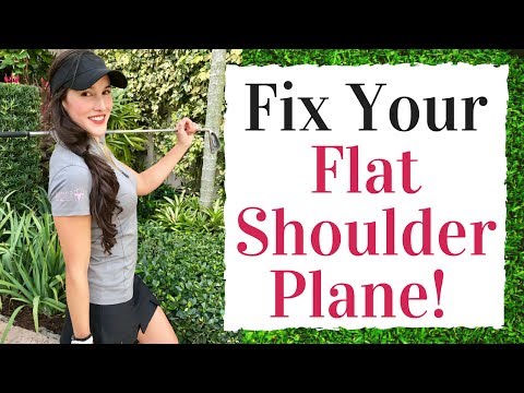 How To Fix Your Flat Shoulder Plane! – Golf Fitness Tips!