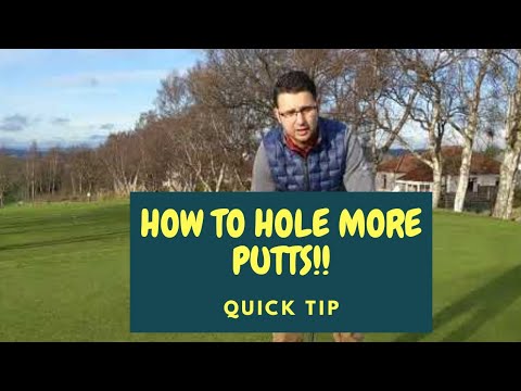 HOW TO HOLE MORE PUTTS! Simple Tip!! ⛳🎯