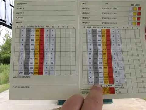 Golf Tips For Beginners (How To Use A Scorecard)