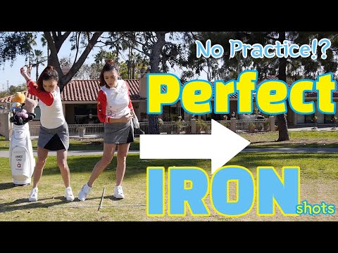 Hit Perfect Irons without any Practice | Golf with Aimee