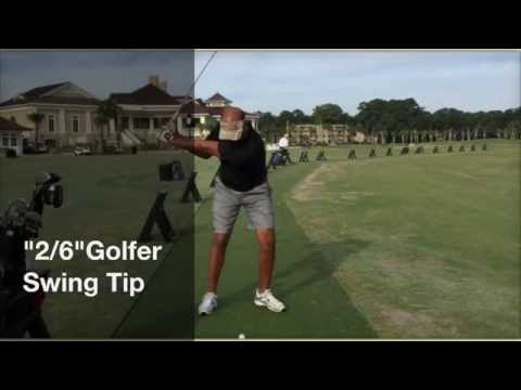 Golf Downswing first 2 inches: “2/6” Golfer swing tip