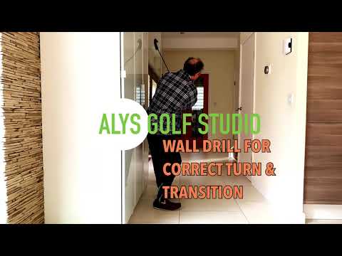 Wall drill for that correct backswing and transition