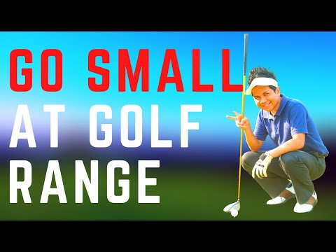 🏌🏽Go Small At Golf Range – 60 Second Golf Lesson #shorts