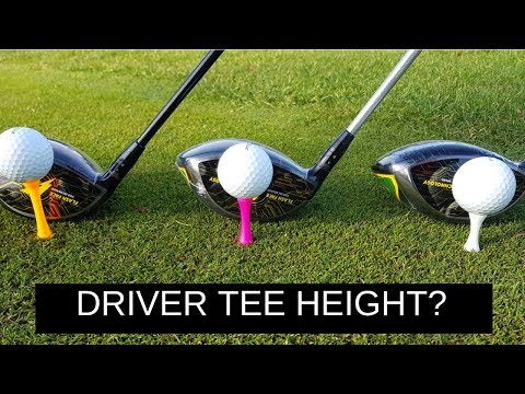 HIT YOUR DRIVER FURTHER USING CORRECT TEE HEIGHT