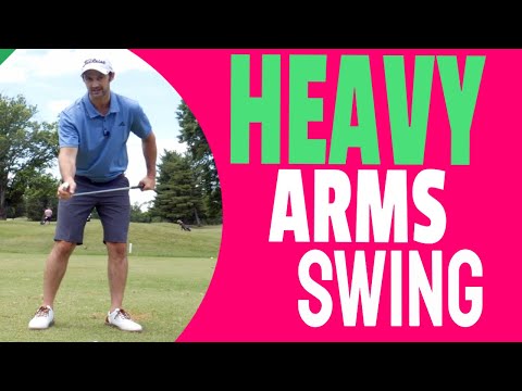 TRY THIS Heavy Arms Golf Swing Tip And See Instant Results