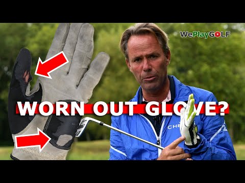 Your worn out golf glove tells you what you are doing wrong in you golf swing! Save your glove!