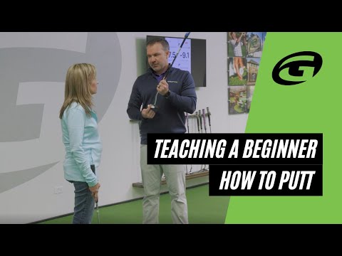 Putting tips | Teaching a beginner how to putt!