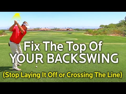 GOLF BACKSWING TIP – Stop Laying It Off or Crossing The Line