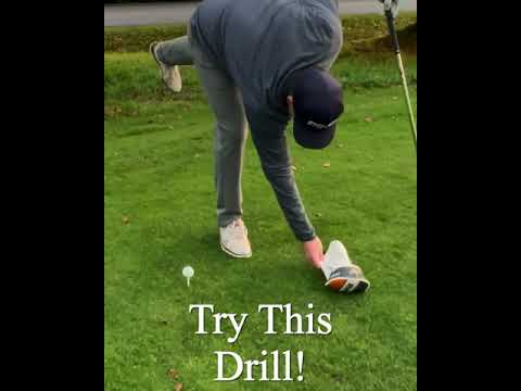 Driving Drill To Help Hit Up On The GolfBall ( Golf Tips)