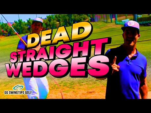 DEAD Straight Wedge Shots | LOW Rotation Golf Swing