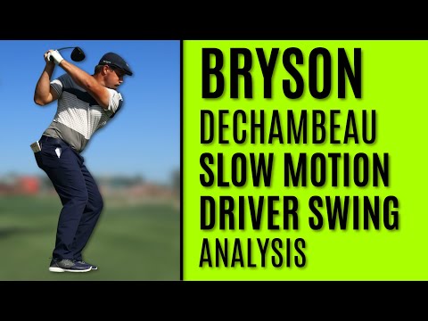 GOLF: Bryson DeChambeau – Slow Motion Driver Swing Analysis