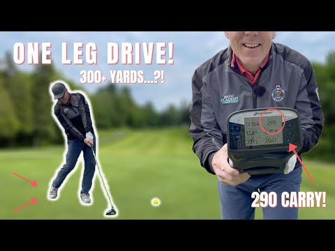 HIT YOUR DRIVER CONSISTENTLY 300 YARDS ON ONE LEG🚀🚀 How can no weight shift go same distance🤔