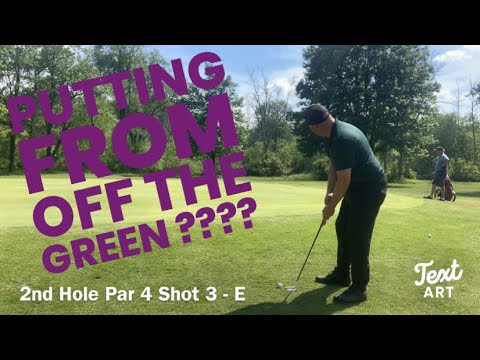 3 hole VLOG Practice Round single plane swing left handed golf SPS with Shot Tracer