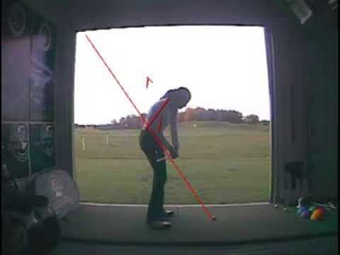 Golf Swing- ‘Caddie View’ – down the line/swing plane