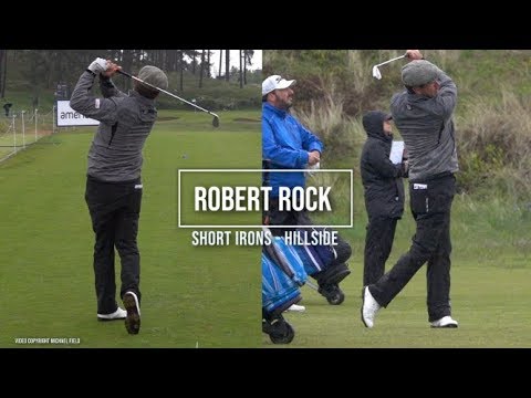 Robert Rock golf swing – Mid Irons (DTL & FO), Betfred British Masters, Hillside, May 2019.