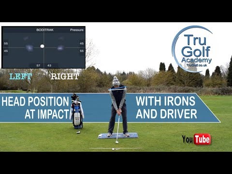 HEAD POSITION AT IMPACT WITH IRONS AND DRIVER