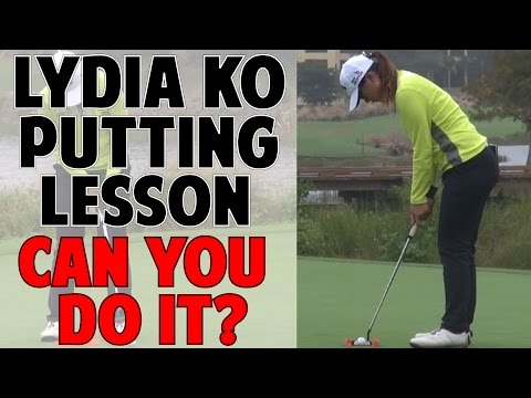 LYDIA KO PUTTING LESSON | Can You Do Her Drill?