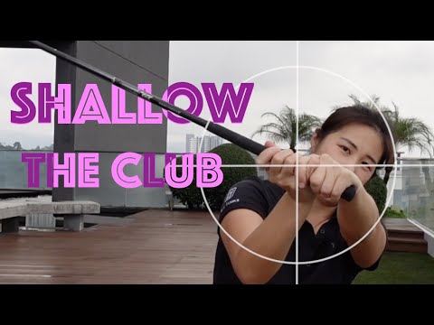 How to Shallow the Club – Golf with Michele Low