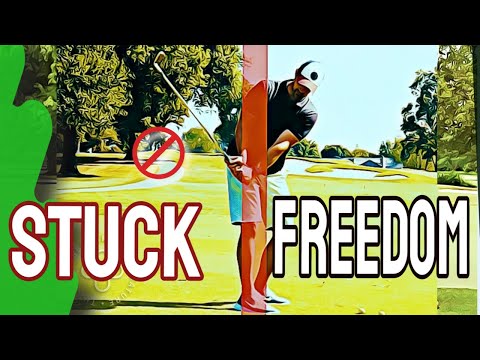 Easy Way To STOP GETTING STUCK In Golf Swing And Pulling Arms Inside | Get Arms In Front