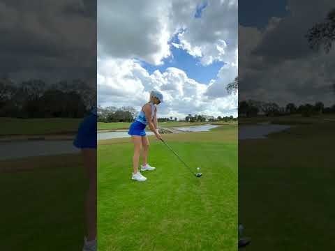 Amazing Golf Swing you need to see | Golf Girl awesome swing | Golf shorts | Karin Hart