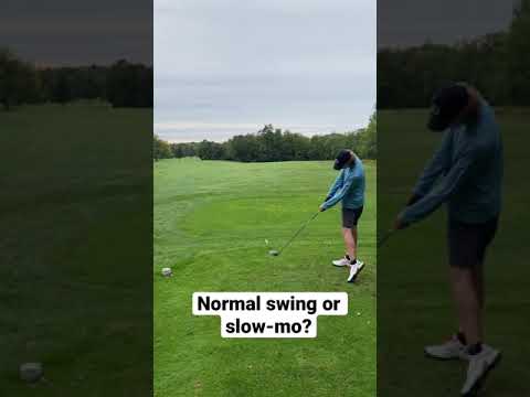 Normal golf swing or slow – mo ⛳️