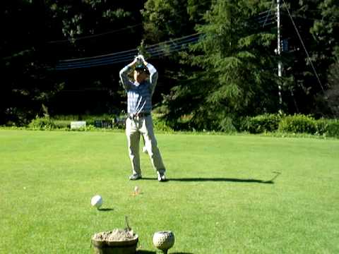 151 golf swing left handed  ゴルフスイング 091011 高尔夫 挥杆