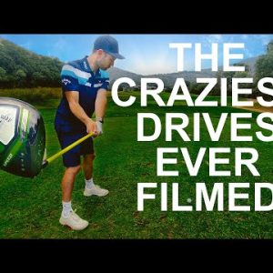 TWO CRAZY GOLF TEE SHOTS that will BLOW YOUR MIND
