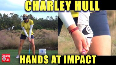 CHARLEY HULL HANDS THRU IMPACT SLOW MOTION DRIVER GOLF SWING 1080 HD