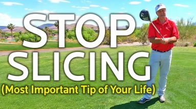 STOP SLICING THE GOLF BALL (Most Important Golf Tip of Your Life)