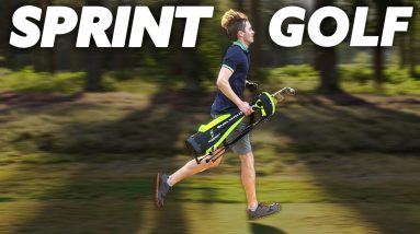 18 holes of golf RUNNING - how fast & what score!?