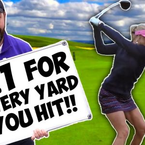 Win £1 for every yard you hit golf ball!