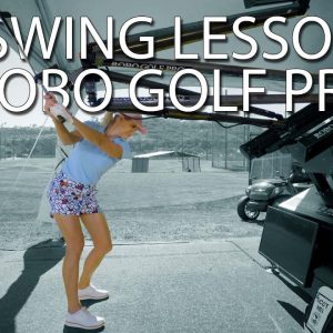 Will Golf Swing Improve with Robo Golf Pro Lesson?  Alissa Kacar finds out.
