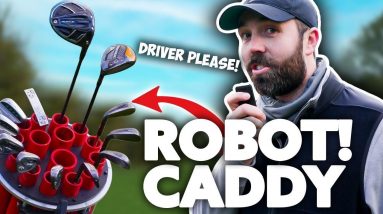 Playing Golf with a ROBOT Caddy (it works!)