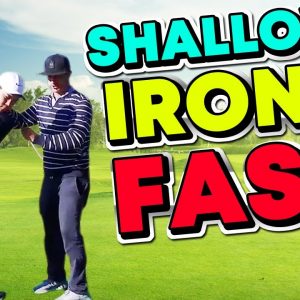 SHALLOW Your IRONS - Full Golf Swing Lesson