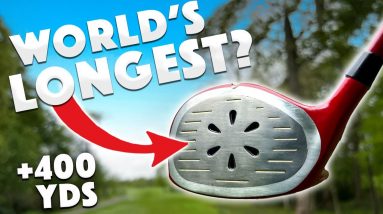 The worlds LONGEST golf driver! (WARNING!!!)