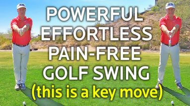 Powerful, Effortless, Pain-Free Golf Swing (A Key Move)