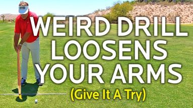 Weird Takeaway Drill To Loosen Your Arms In Your Golf Swing