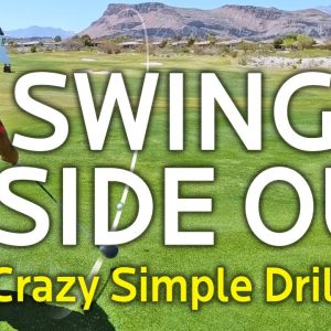 Inside Out Golf Swing Drill (Crazy Simple)